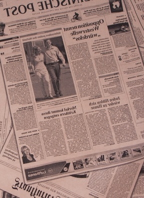 Бумага крафт 70г/м2, 70см x  5кг, Газета, черный