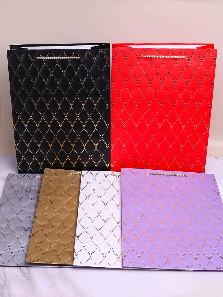 Сумочка подарочная 30х41,5x12см 235 аргайл микс Сумочка подарочная 30х41,5x12см 235 аргайл микс