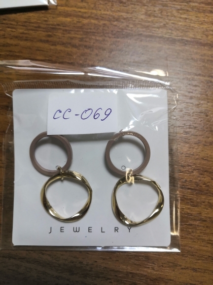 Серьги СС-069 L4,5см d2см