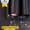 Пленка матовая 55мкм 58см х 10м РЦ сердца на кайме золото/черный Пленка матовая 55мкм 58см х 10м РЦ сердца на кайме золото/черный