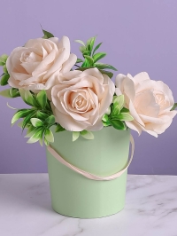 Коробка для цветов 14x15см 9160  К LH22527-1-2 салатовый