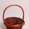 Корзина плетеная (ива) 18х18х22см S-28-5 коричневый темный