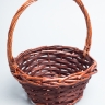 Корзина плетеная (ива) 18х18х22см S-28-5 коричневый темный