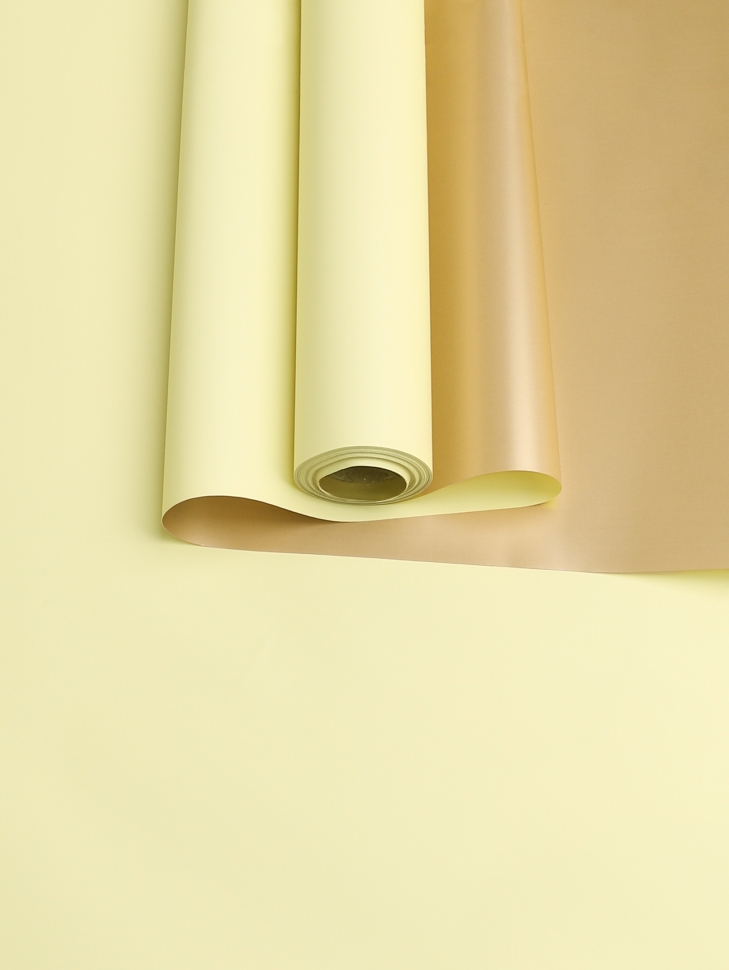 Пленка матовая 65мкм 58см х 10м Золото кремовый