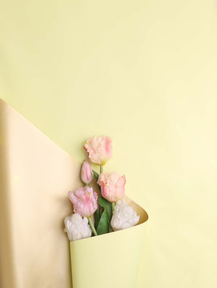 Пленка матовая 65мкм 58см х 10м Золото кремовый