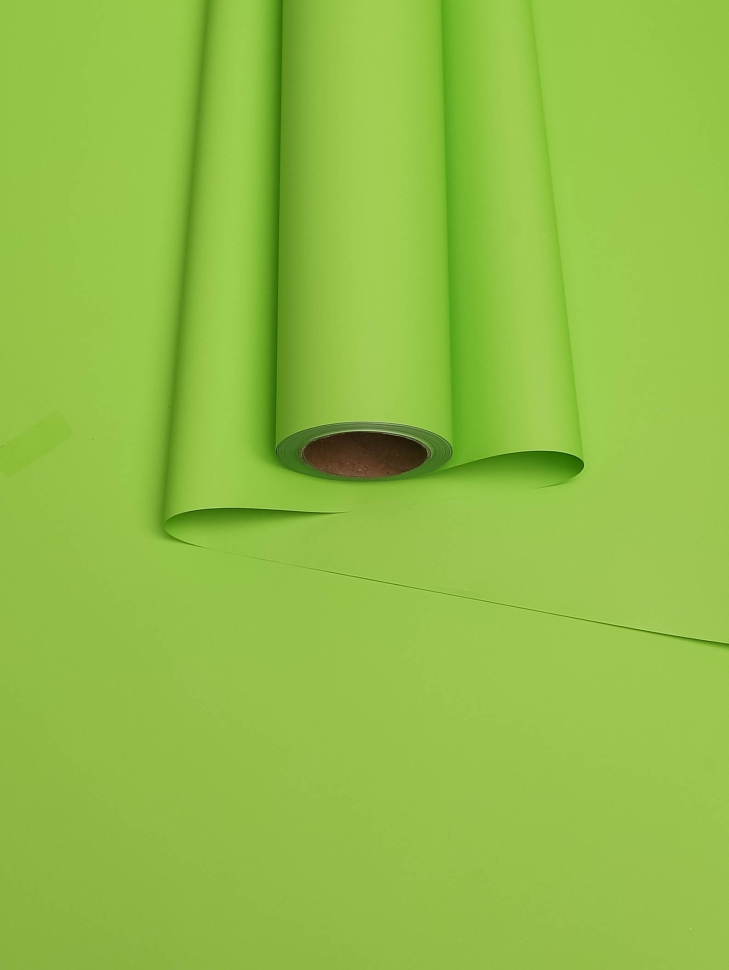 Пленка матовая 65мкм 58см х 10м Ассоль салатовый