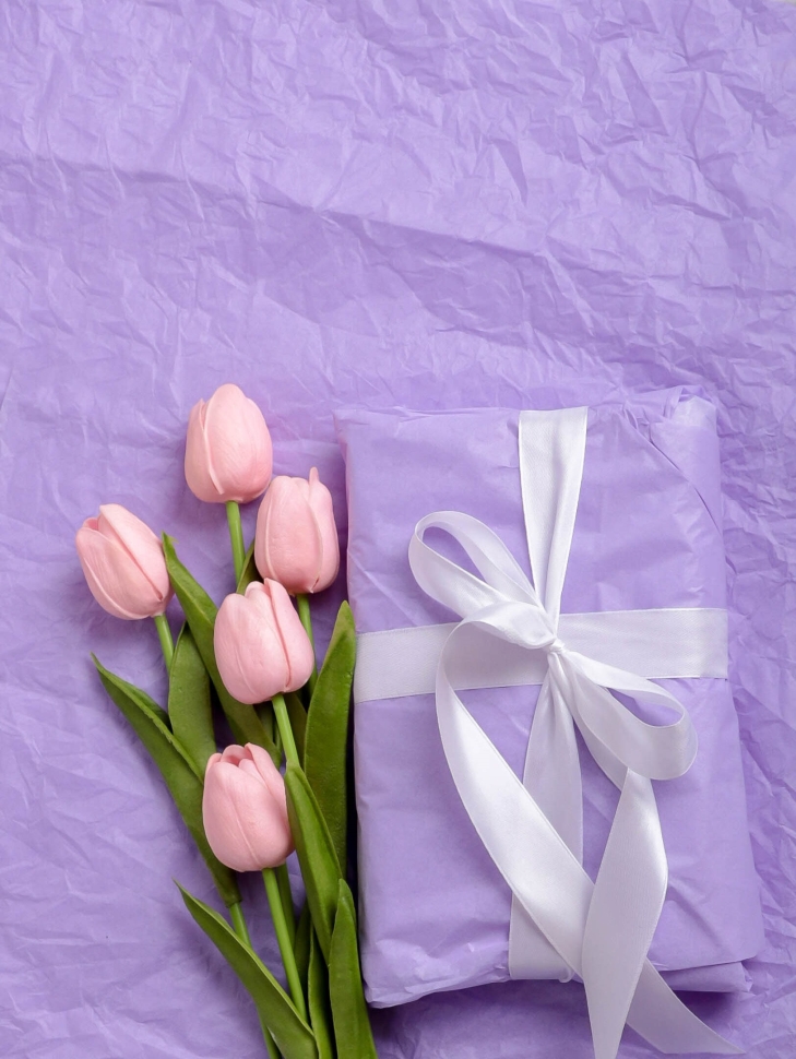 Бумага тишью 50х66см,10 лист. фиолетовый Бумага тишью 50х66см,10 лист. фиолетовый