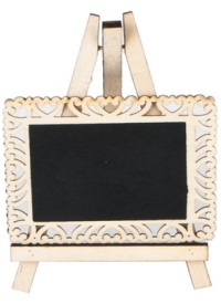 Грифельная табличка на подставке 10x8см Мольберт с ажуром