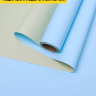 Пленка матовая  60мкм 58см х 10м Двухсторонняя голубой нежный/фисташк пастель.
