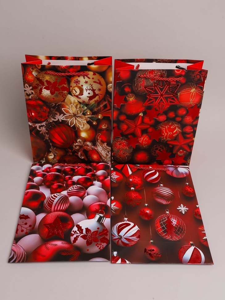 Сумочка подарочная НГ 18х24x8,5см 530-49 микс Сумочка подарочная НГ 18х24x8,5см 530-49 микс