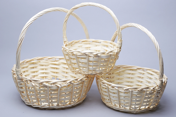 Корзина плетеная (ива) 3шт D35х35см W19041509 Корзина плетеная (ива) 3шт D35х35см W19041509