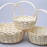 Корзина плетеная (ива) 3шт D35х35см W19041509