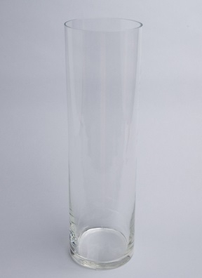 Ваза стекло Трубка №2030, H49 D14,6