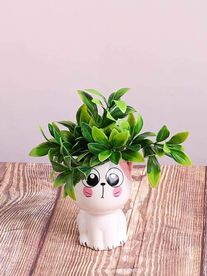 Кашпо керамика 10х8см H030 Кошка 5