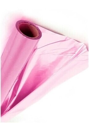 Полисилк металл Р двухсторонний 100cм х 20м розовый светлый/розовый светлый