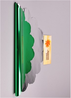 Салфетка металл PL круглая d60см зеленая