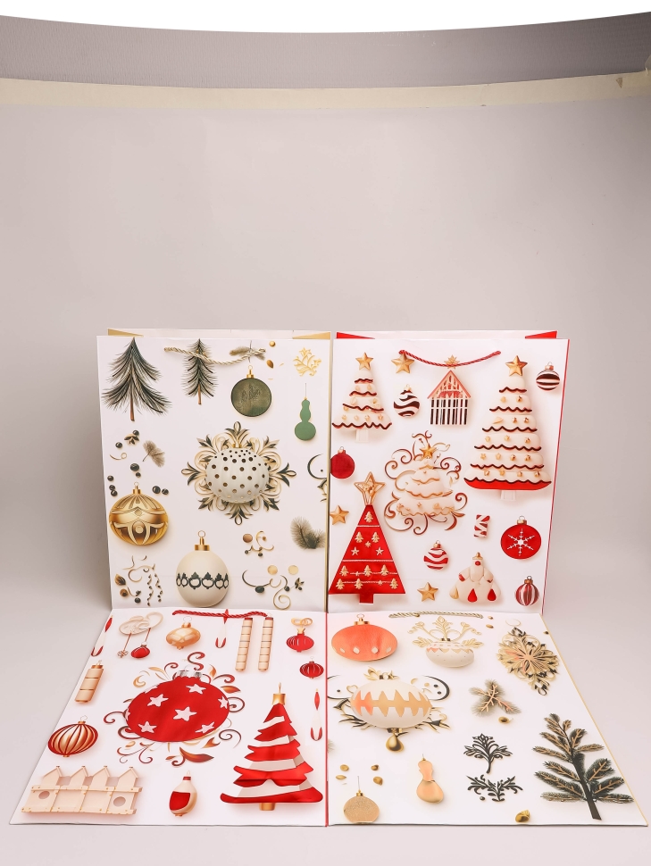 Сумочка подарочная НГ 31х40x12см 530-51 микс Сумочка подарочная НГ 31х40x12см 530-51 микс