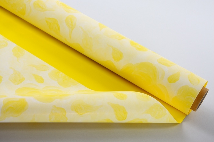 Пленка Рэвэ 80см х 40м розы желтые