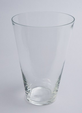 Ваза стекло Коническая №2065 D18,5х10x29см