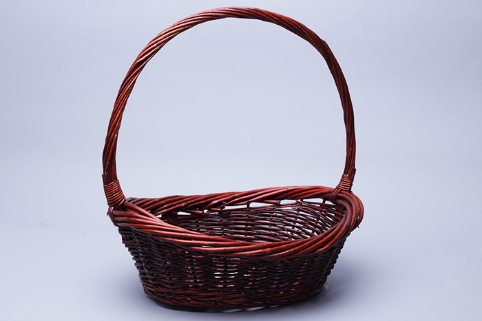 Корзина плетеная (ива) 37х28х37см
