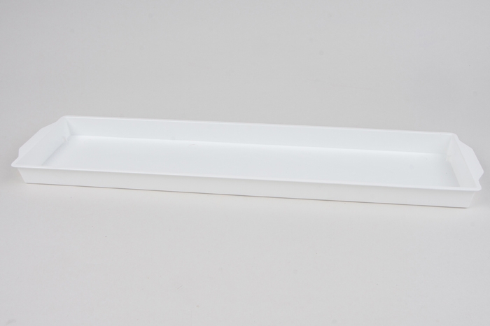 Поддон для кирпича 49х12,5х2,5см двойной белый