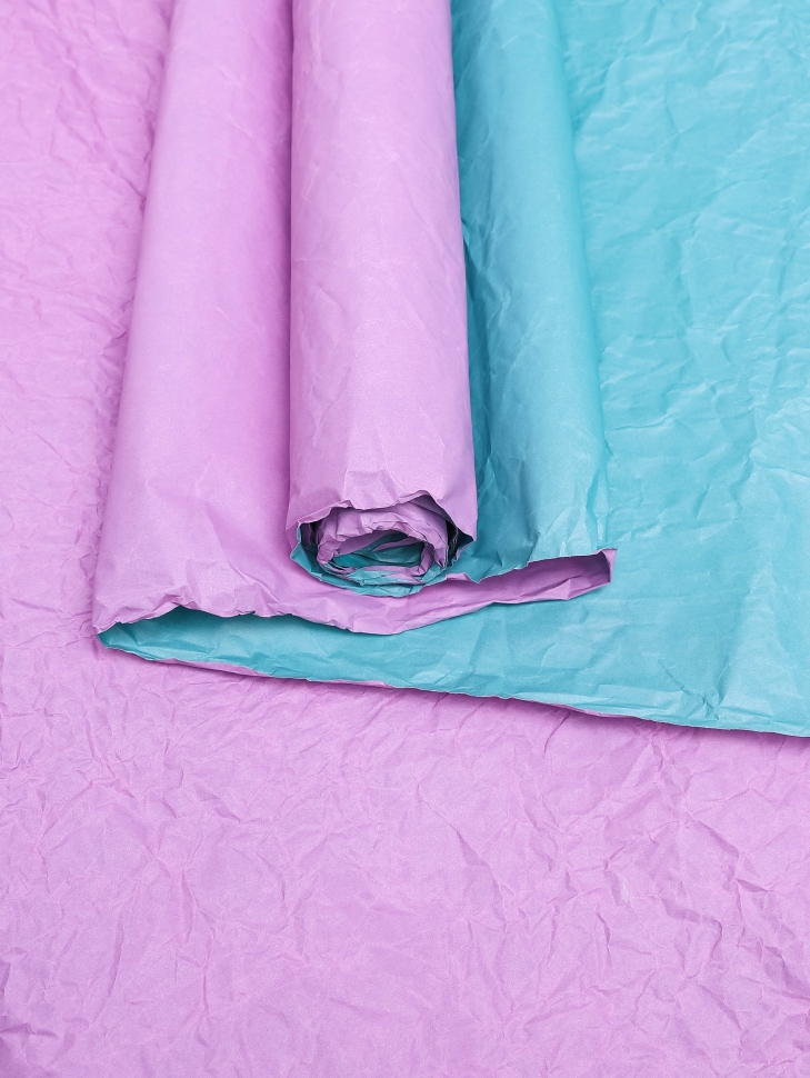 Бумага жатая 70см х 5м 60гр фиолетовый/желтый