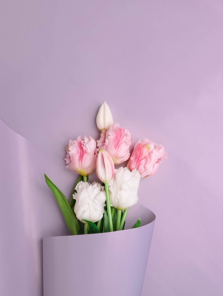 Пленка матовая 50мкм 58см х 10м Флора глициния Пленка матовая 50мкм 58см х 10м Флора глициния