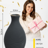 Ваза керамика 16х9,5х26,5см 4312 черный