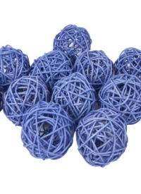 Шар из ротанга  6см, 12шт. сиреневый