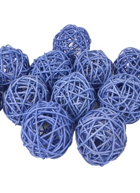 Шар из ротанга 6см, 12шт. сиреневый Шар из ротанга 6см, 12шт. сиреневый