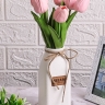 Ваза керамика  7х7х18х4,5см 758H372S белый