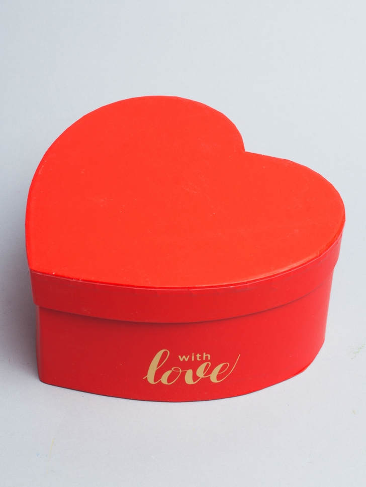 Коробка Сердце 15,5х14х6,5см Love красный Коробка Сердце 15,5х14х6,5см Love красный