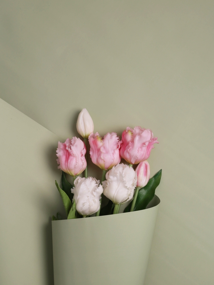 Пленка матовая 50мкм 58см х 10м Флора зеленый молочный Пленка матовая 50мкм 58см х 10м Флора зеленый молочный