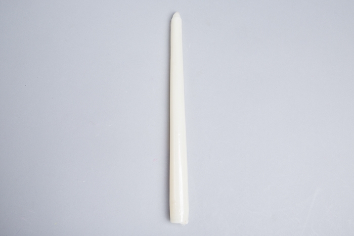 Свеча античная 25х250мм белый