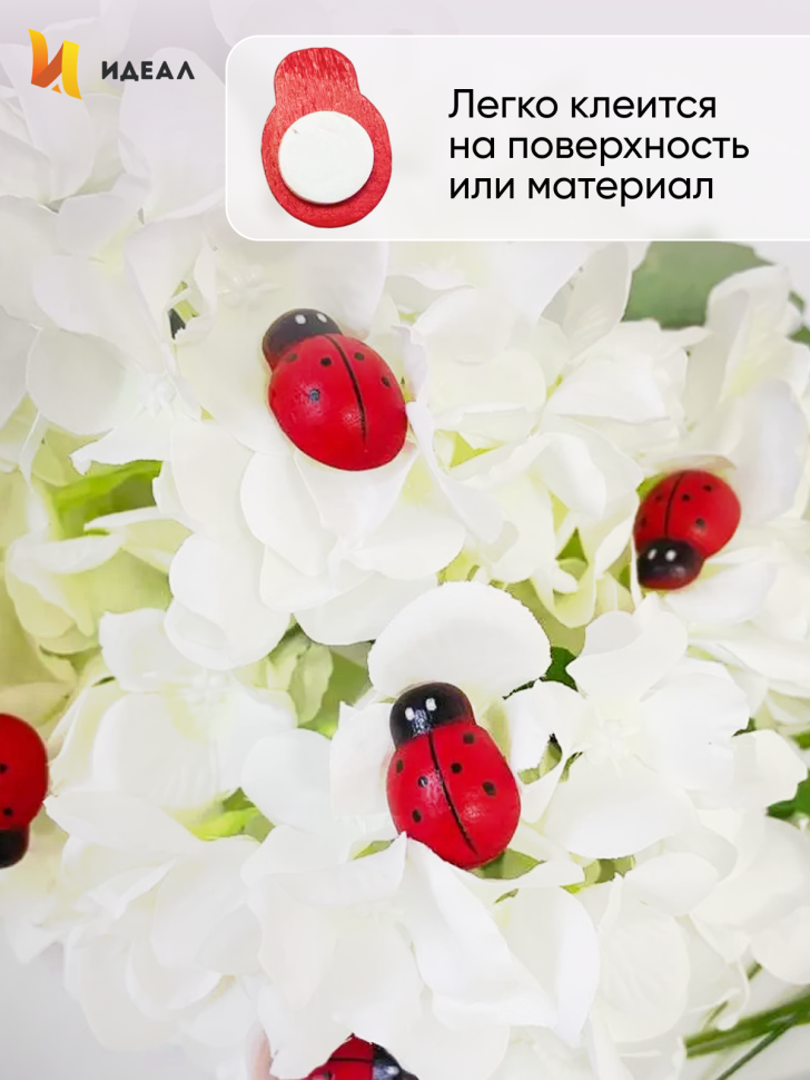 Липучка Божья коровка 24шт. Biedronka 2 (1,5см)