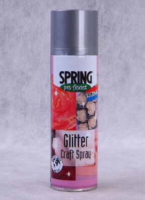 Спрей Краска с блестками SPR 300мл PRO Florist серебро