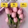 Пленка цветная 45 мкм 58см х 10м РЦ сердца розовый Пленка цветная 45 мкм 58см х 10м РЦ сердца розовый