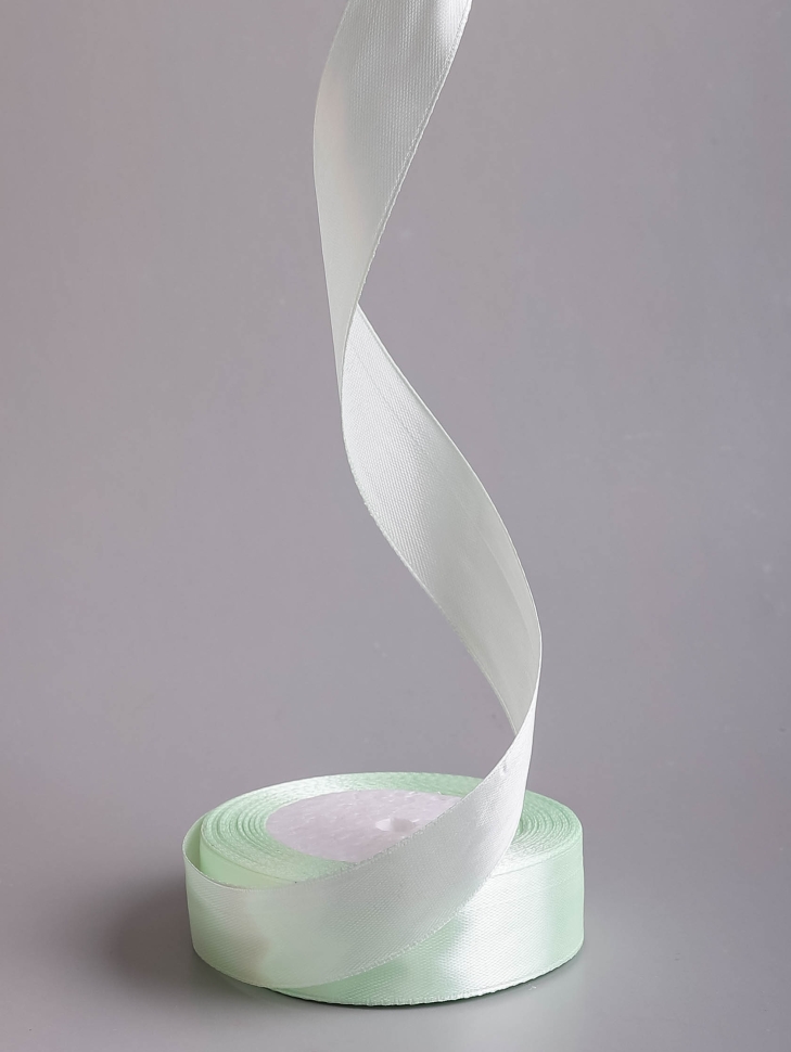 Лента атласная 25мм х 25 ярд  JD зеленый чай