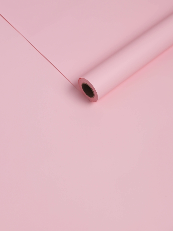 Пленка матовая 50мкм 58см х 10м Флора розовый
