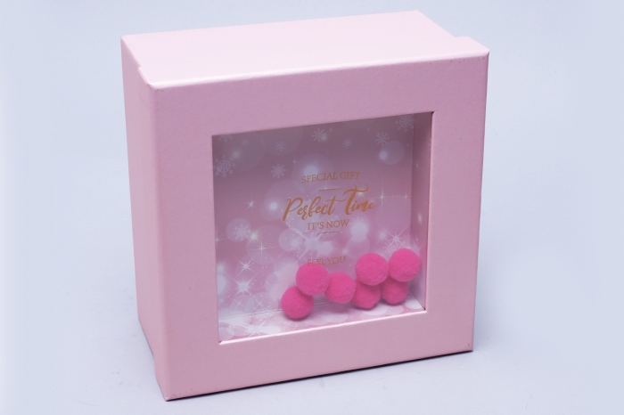 Коробка квадрат 21x21x13,5см W71302-3A розовая кат 2 Коробка квадрат 21x21x13,5см W71302-3A розовая кат 2