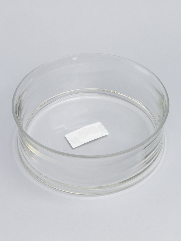 Ваза стекло Роми №2194, D21,5x7,5см  розетка