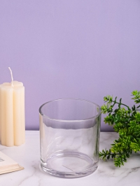 Ваза стекло Трубка H10 D10см К