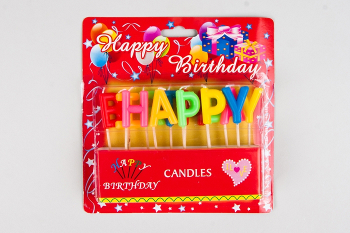 Свечи для торта буквы Happy Birthday Н3см Свечи для торта буквы Happy Birthday Н3см