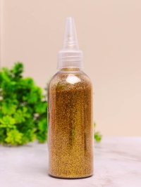 Блестки 80г К с дозатором золотые