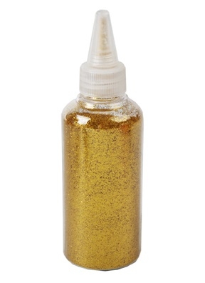 Блестки 80г К с дозатором золотые Блестки 80г К с дозатором золотые