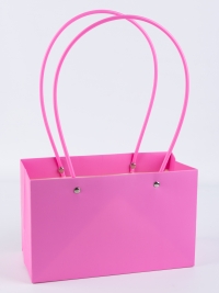 Сумочка для цветов 22х13,5х10,5см розовый яркий