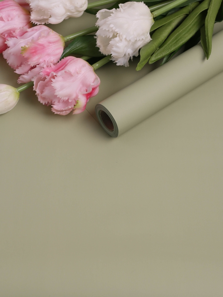 Пленка матовая 50мкм 58см х 10м Флора матча Пленка матовая 50мкм 58см х 10м Флора матча