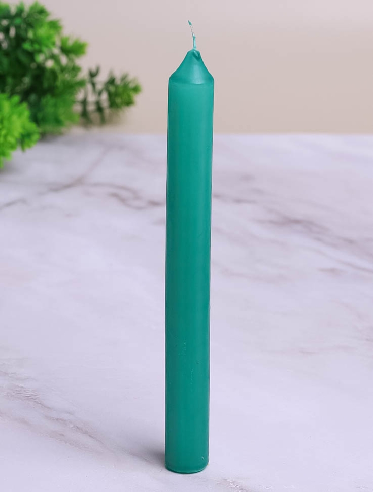 Свеча столовая 18х170мм зеленый Свеча столовая 18х170мм зеленый