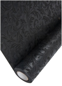 Фетр ламинированный 3Д Флора 50см х  5м черный