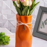 Ваза керамика 26х10,5х12см YS-550M оранжевый Ваза керамика 26х10,5х12см YS-550M оранжевый